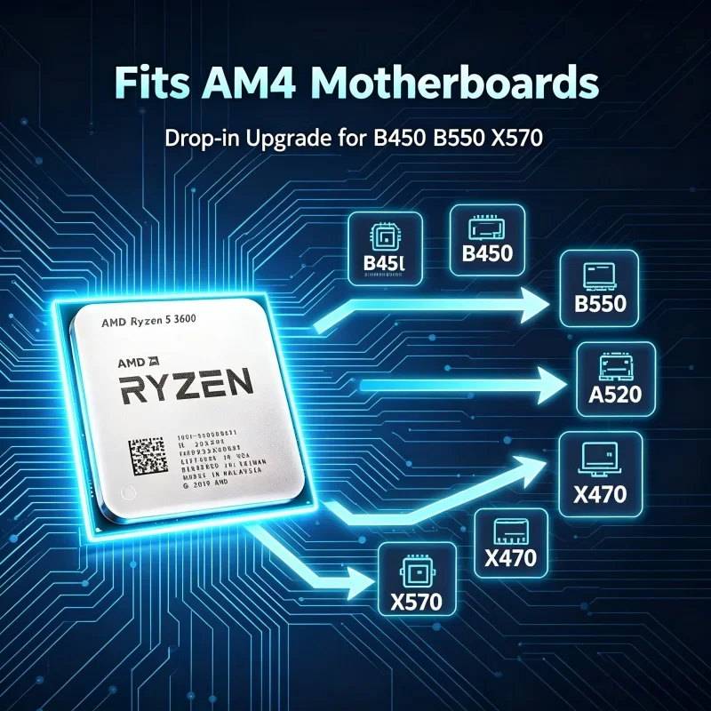 Procesador AMD R5 3600 de 7nm  - Esports Gaming Pc Build reseña y precio